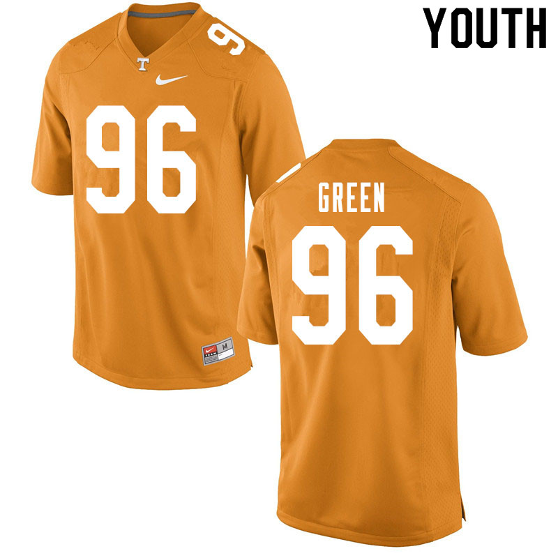 Youth #96 Isaac Green Tennessee Volunteers College Football Jerseys Sale-Orange - Click Image to Close